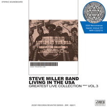 Load image into Gallery viewer, STEVE MILLER BAND / LIVING IN THE USA / GREATEST LIVE COLLECTION VOL.3
