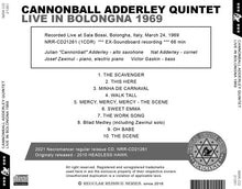 Load image into Gallery viewer, CANNONBALL ADDERLEY QUINTET / LIVE IN BOLONGNA 1969

